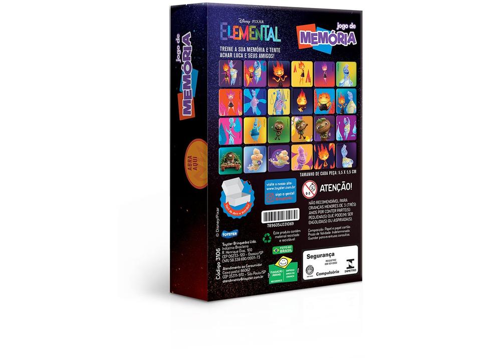 Jogo da Memória Elemental Jak Toyster Brinquedos - 3