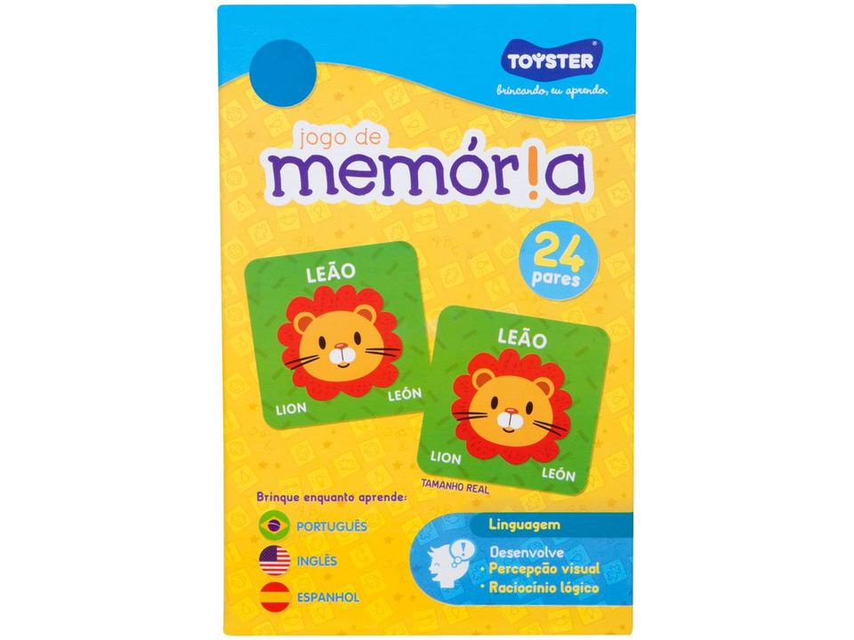 Jogo da Memória Linguagem Trilíngue Toyster - 3