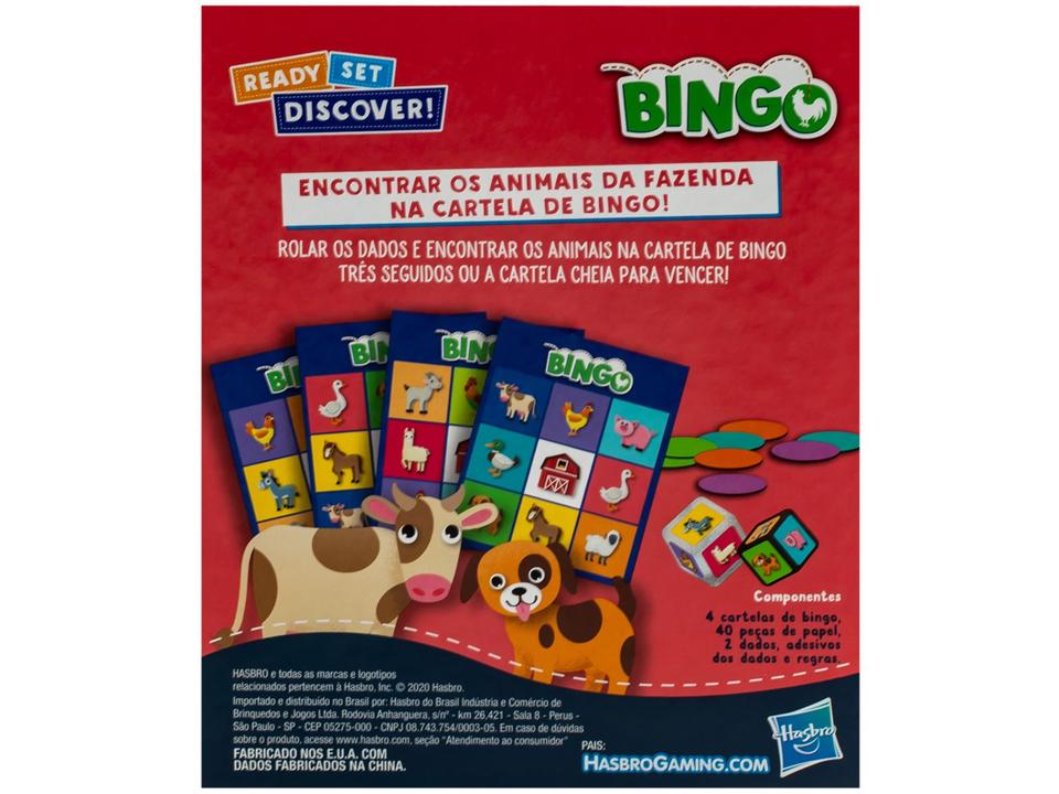 Jogo de Bingo Fazenda Hasbro - 5