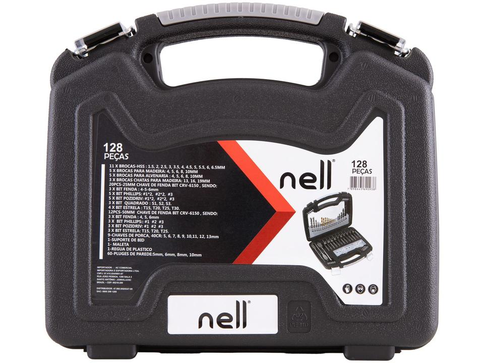 Jogo de Brocas Nell 128 Peças XWT0129A com Maleta - 12