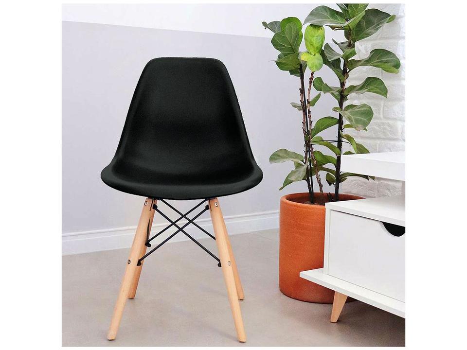 Jogo de Cadeiras de Polipropileno e Madeira - 2