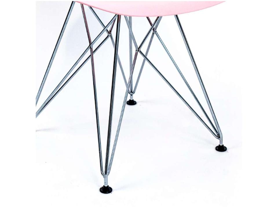 Jogo de Cadeiras de Polipropileno e Metal - 4