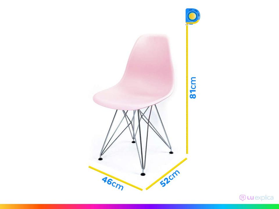 Jogo de Cadeiras de Polipropileno e Metal - 5