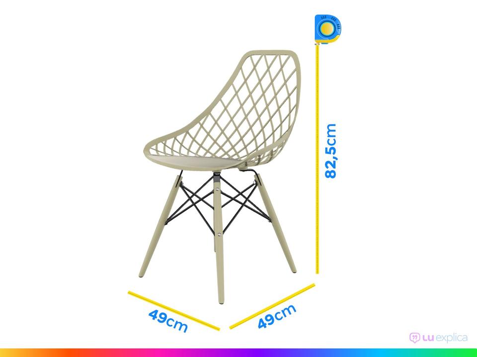 Jogo de Cadeiras de Polipropileno Empório Tiffany Kaila 2 Peças - 5