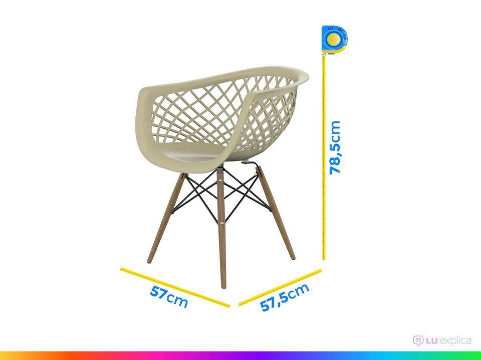 Jogo de Cadeiras de Polipropileno Empório Tiffany Web DSW 2 Peças - 4