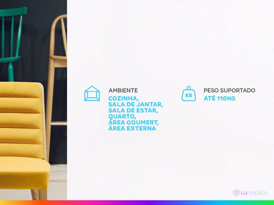 Jogo de Cadeiras Empório Tiffany Kaila 2 Peças - 1