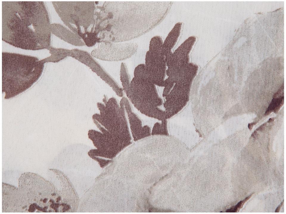 Jogo de Cama Casal de Poliéster Marcelino Têxtil 170 Fios Premier Clamart Cinza e Branco 4 Peças - 2