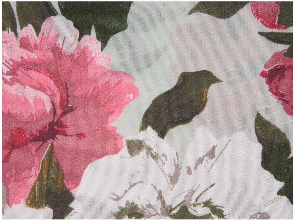 Jogo de Cama Casal de Poliéster Marcelino Têxtil 170 Fios Premier Provençal Branco e Rosa 4 Peças - 2