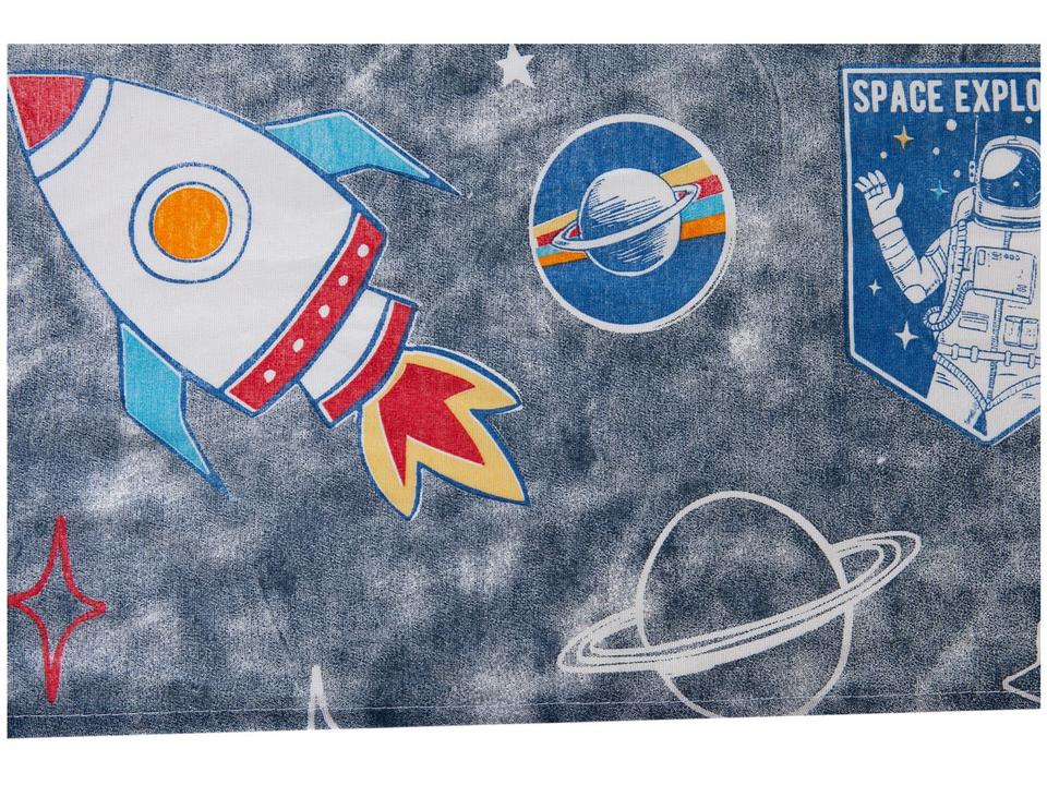 Jogo de Cama Infantil Solteiro Realce Calandrado Happy Day Apollo 3 Peças - 3