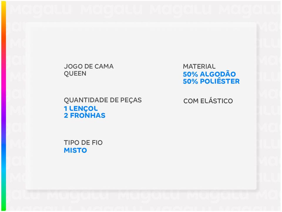 Jogo de Cama Queen Atlântica Mescla Urban Azul Escuro 3 Peças - 1