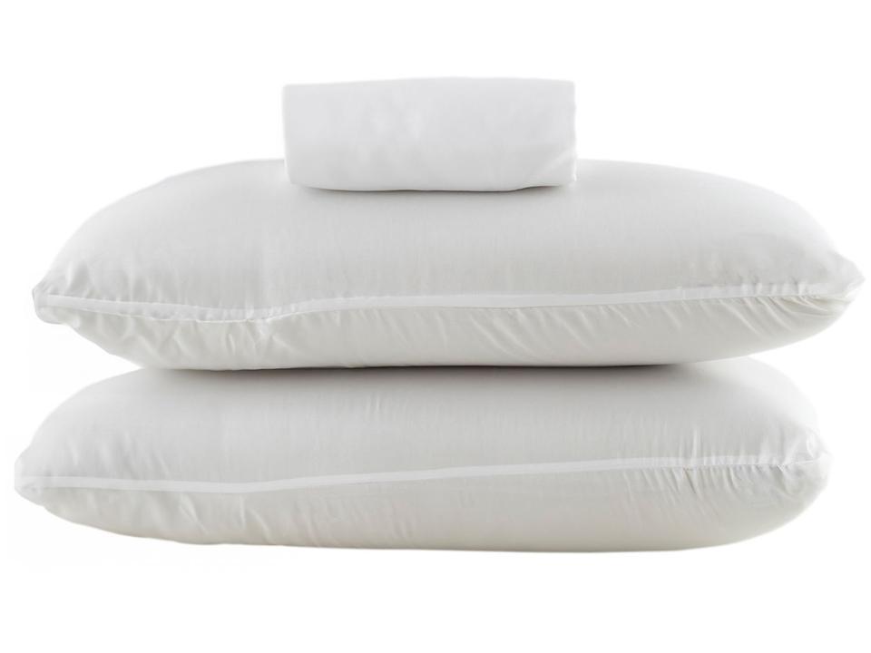 Jogo de Cama Queen Marcelino Textil Microfibra 170 Fios Ternura Branco e Cinza 6 Peças - 2