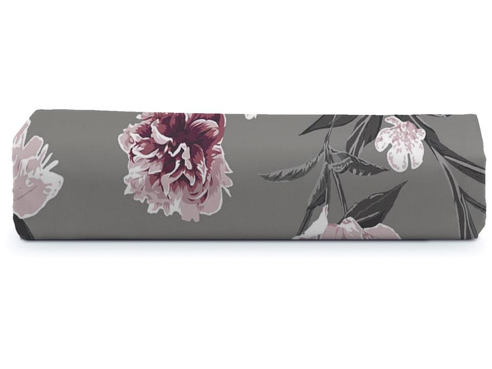 Jogo de Cama Solteiro 100% algodão Camesa 120 fios Super Cotton Vera Cinza 2 Peças - 2