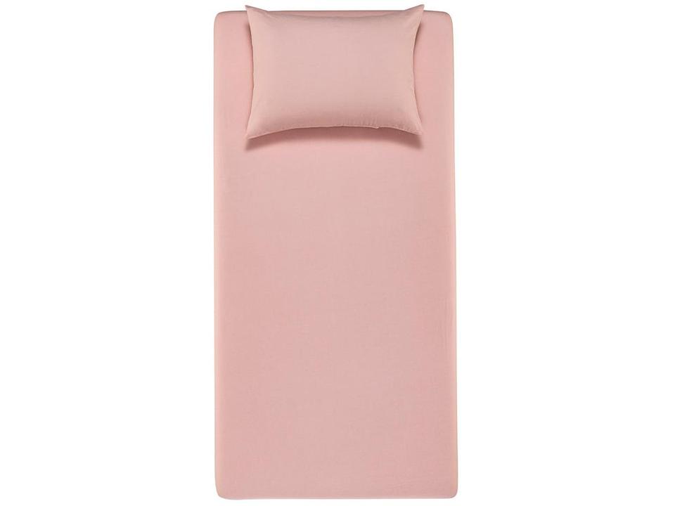 Jogo de Cama Solteiro 100% Algodão Karsten 160 Fios Matiza Rosa 2 Peças - 2