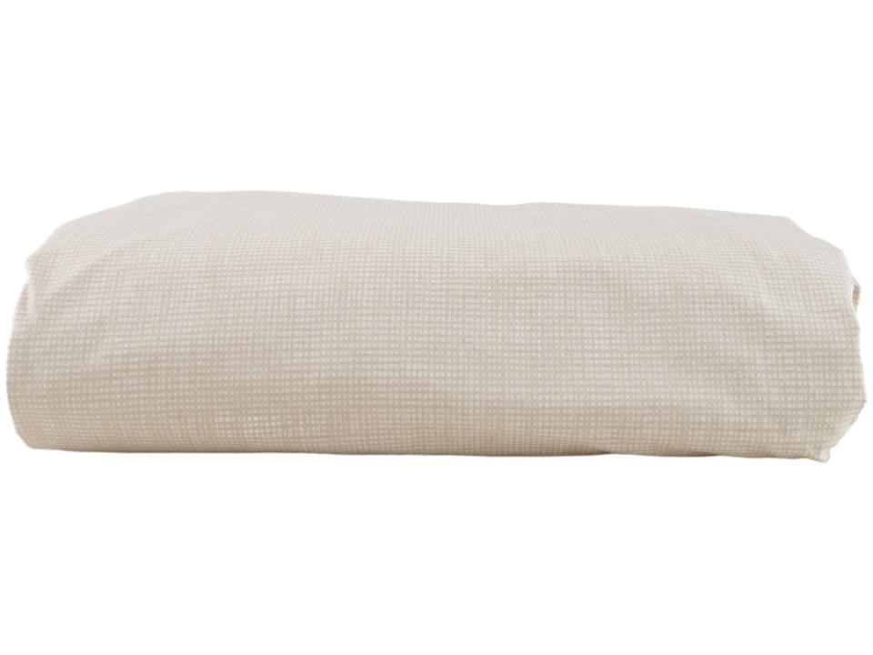 Jogo de Cama Solteiro 100% Algodão Karsten 200 Fios Bege e Cinza 3 Peças - 2
