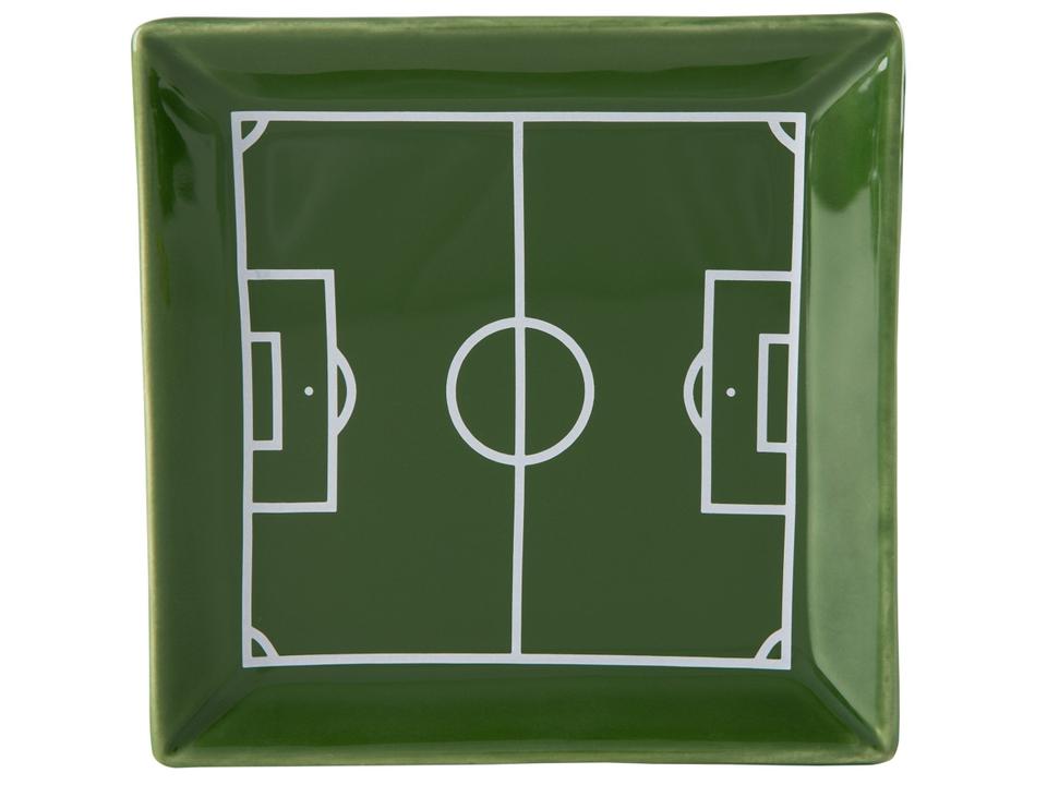 Jogo de Caneca de Chá e café de Cerâmica Branco, Preto e Verde 250ml Scalla Cerâmica Futebol 2 Peças - 6