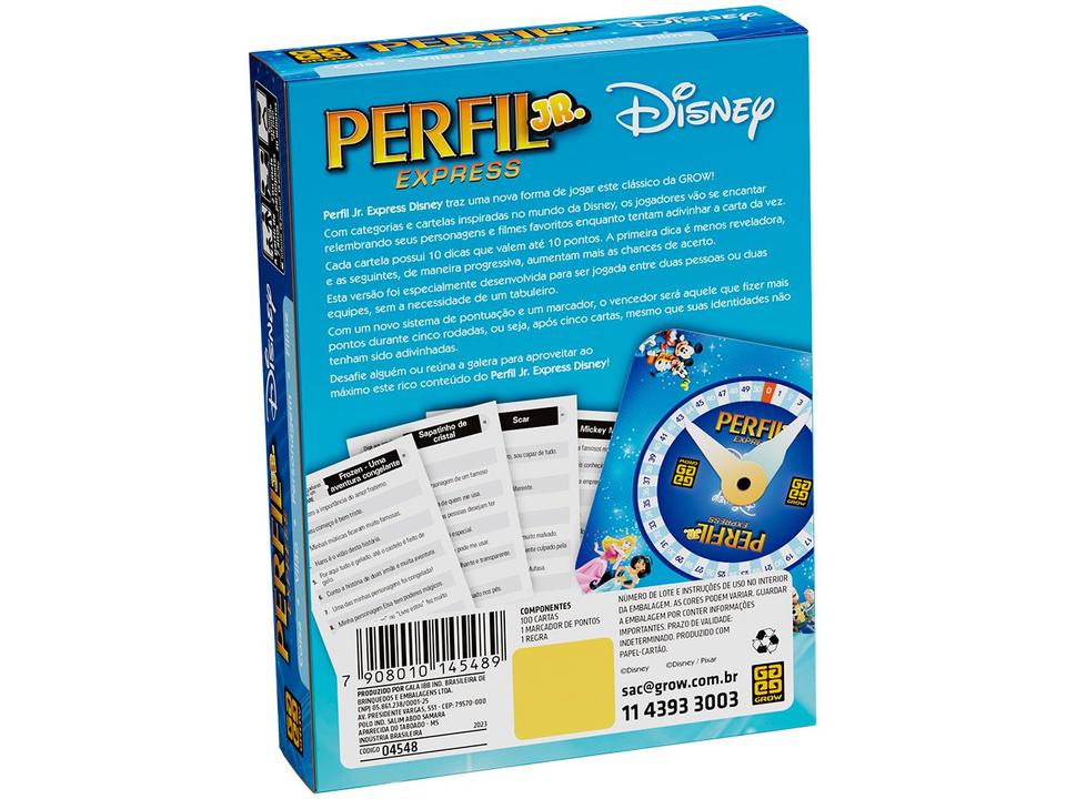 Jogo de Cartas Disney Perfil Jr. Express Grow - 2