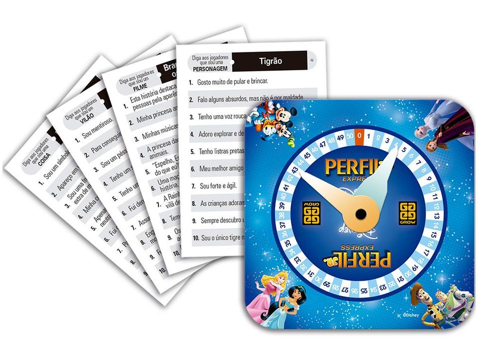 Jogo de Cartas Disney Perfil Jr. Express Grow - 1