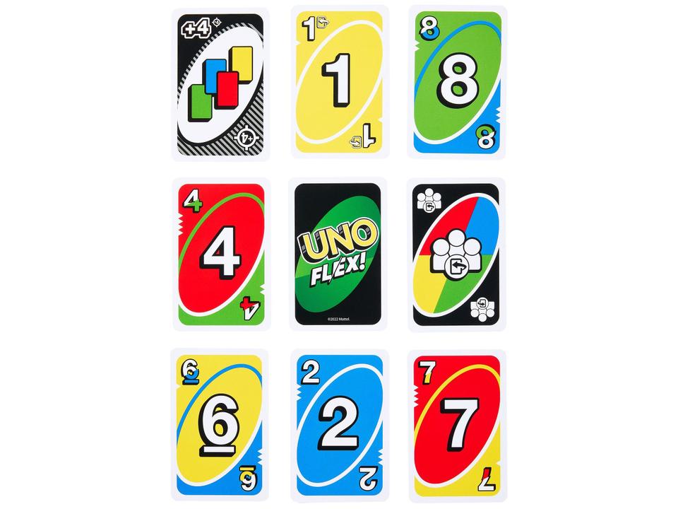 Jogo de cartas UNO Flex com ações personalizáveis Mattel - 1
