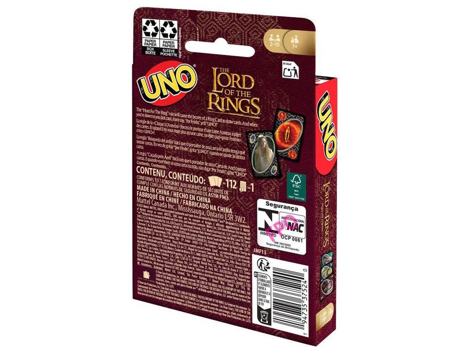 Jogo de cartas UNO O Senhor dos Anéis Mattel - 6