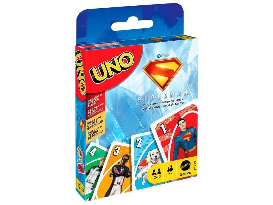 Jogo de Cartas UNO Superman Mattel 113 Peças - 4