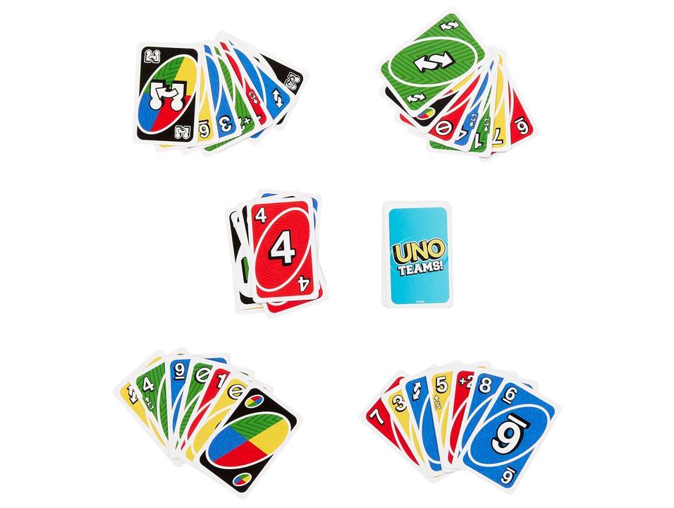 Jogo de cartas UNO Teams para duplas Mattel - 2