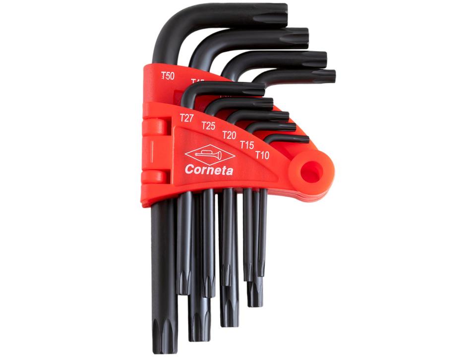 Jogo de Chaves Torx Corneta 9 Peças