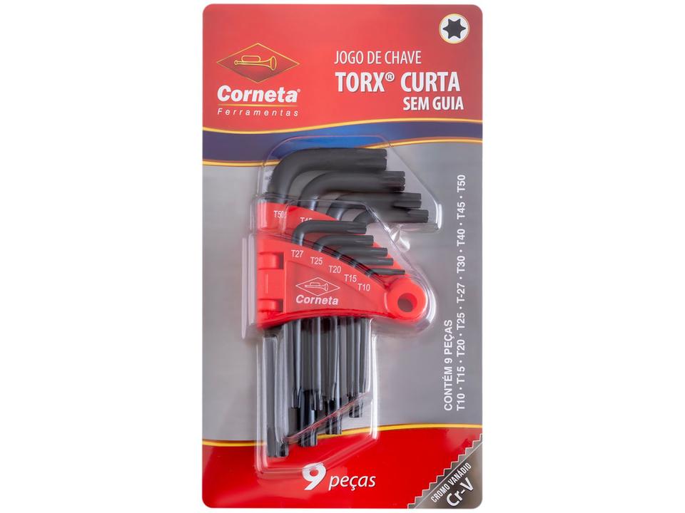 Jogo de Chaves Torx Corneta 9 Peças - 4