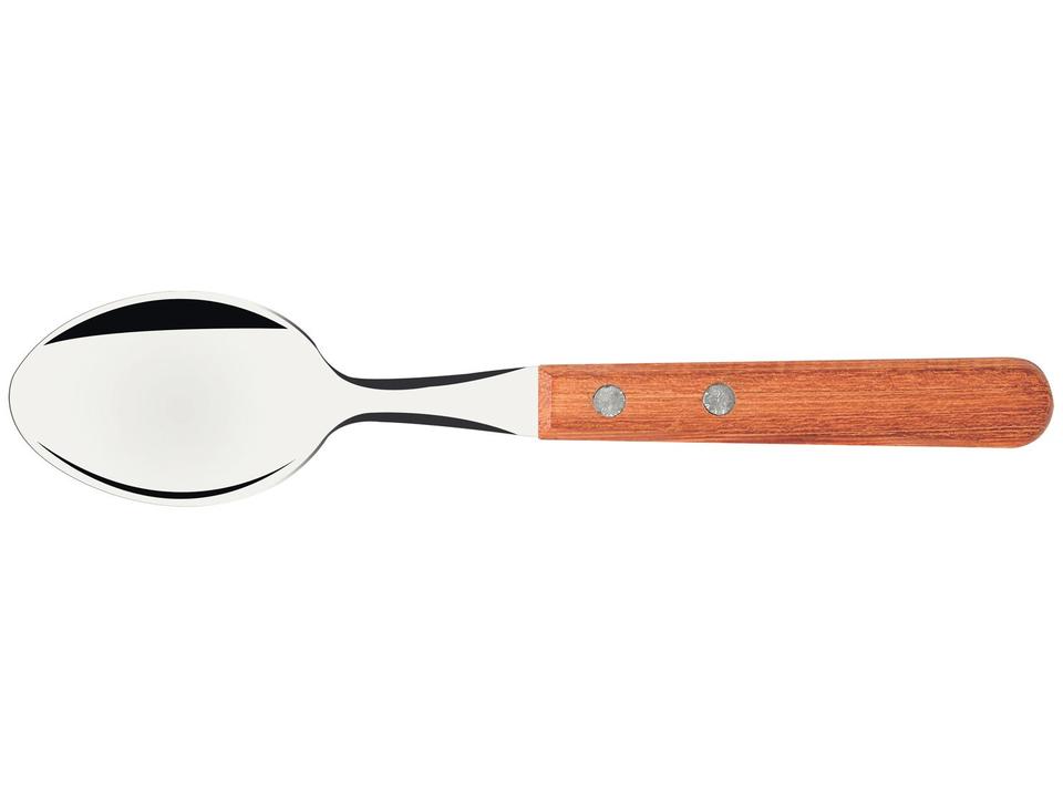 Jogo de Colher de Chá Tramontina Dynamic Castanho e Prata 12 Peças - 2