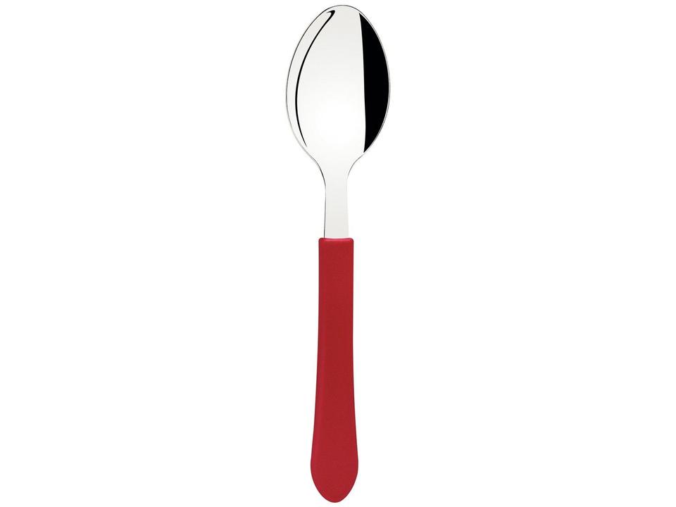 Jogo de Colher Tramontina Leme Vermelho 12 Peças - 1