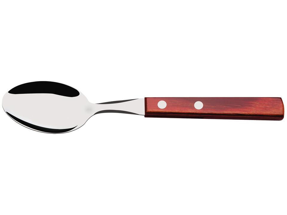 Jogo de Colher Tramontina Polywood Vermelho e Prata - 2