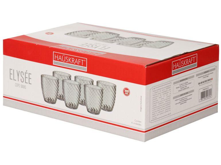 Jogo de Copos de Vidro 300ml 6 Peças Hauskraft Elysée - 2