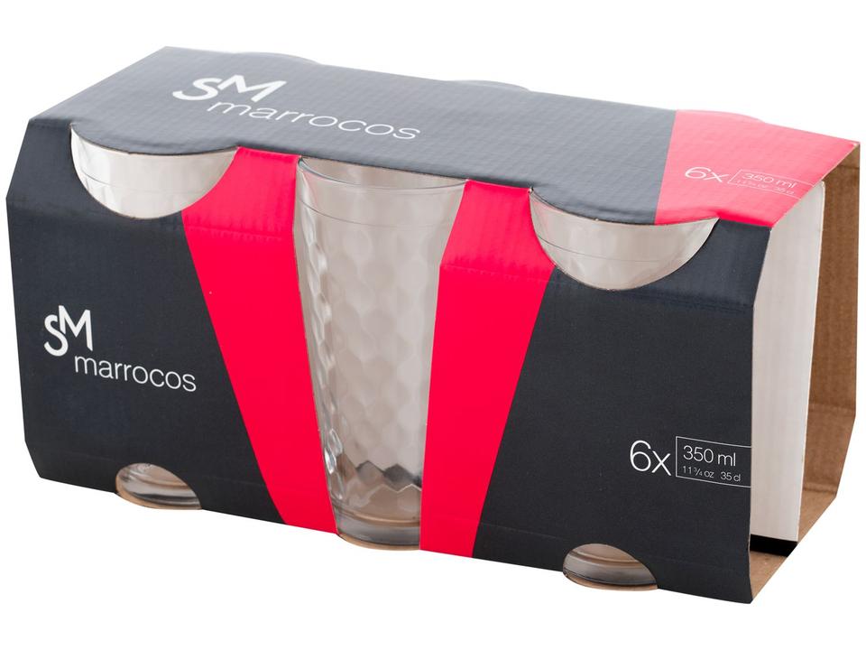 Jogo de Copos de Vidro 350ml 6 Peças Nadir - 5