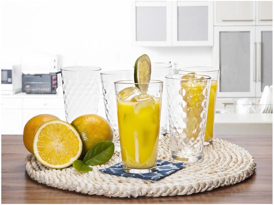 Jogo de Copos de Vidro 350ml 6 Peças Nadir - 1