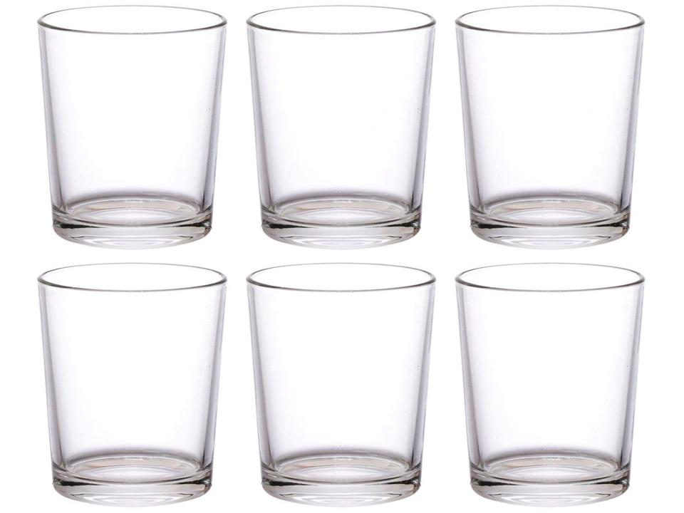 Jogo de Copos de Vidro 400ml 6 Peças Hauskraft Huis
