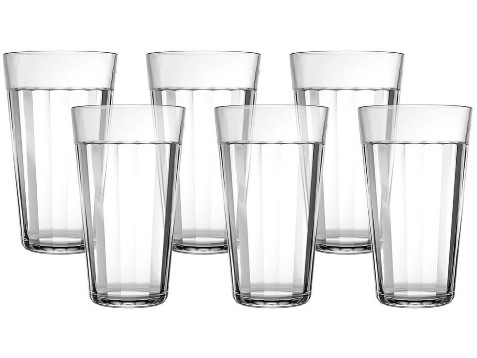 Jogo de Copos de Vidro 450ml 6 Peças Nadir Americano Long Drink - 2