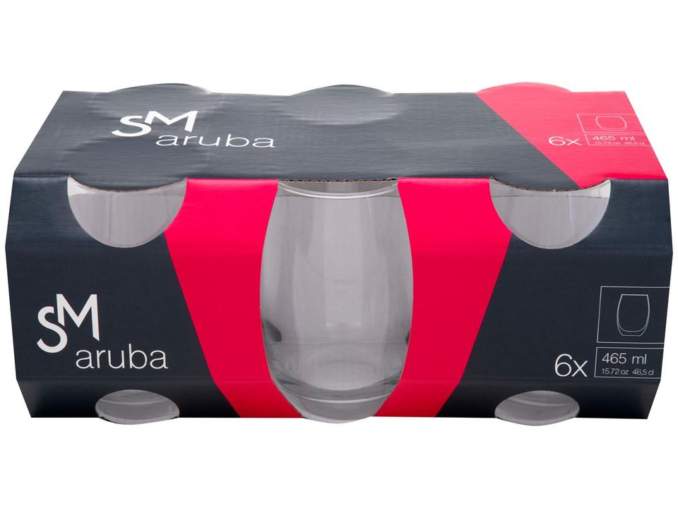 Jogo de Copos de Vidro 6 Peças 465ml Nadir - 5