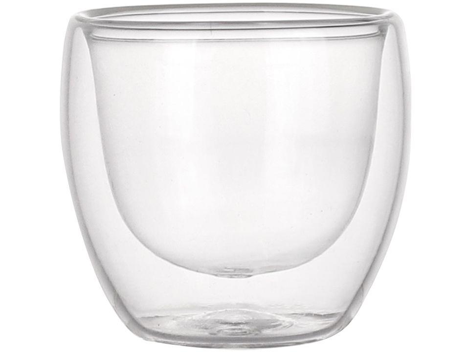 Jogo de Copos de Vidro de Café Parede Dupla 80ml 4 Peças Haus Concept Inspire - 2