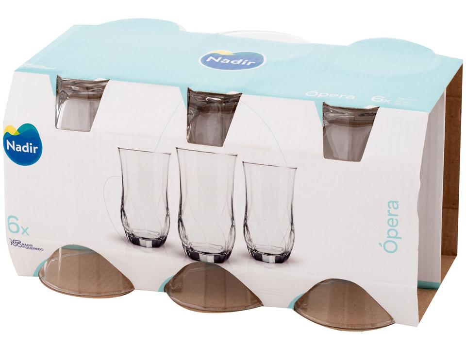 Jogo de Copos de Vidro Long Drink 360ml 6 Peças Nadir Ópera - 7
