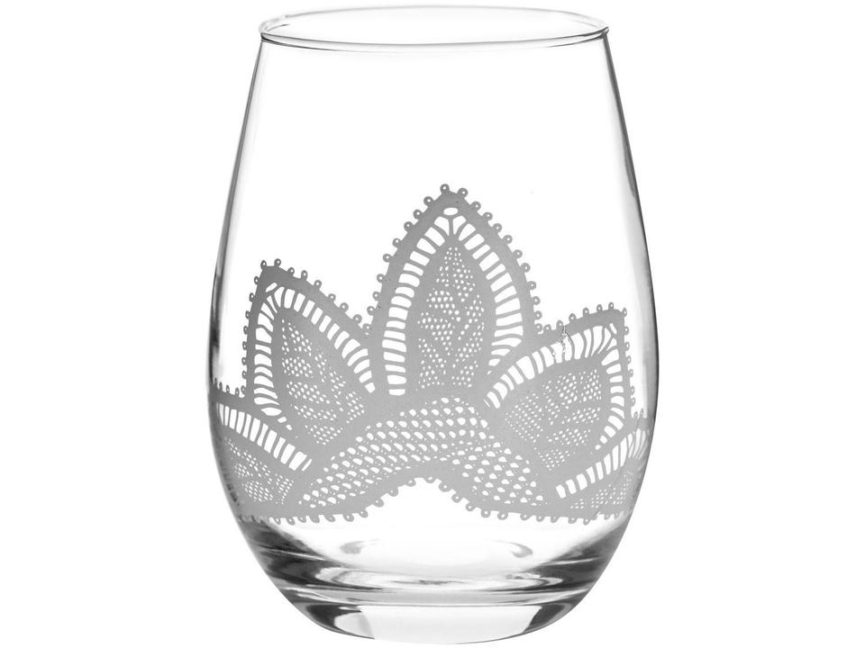 Jogo de Copos de Vidro Mandacaru Martha Medeiros 500ml 6 Peças - 6