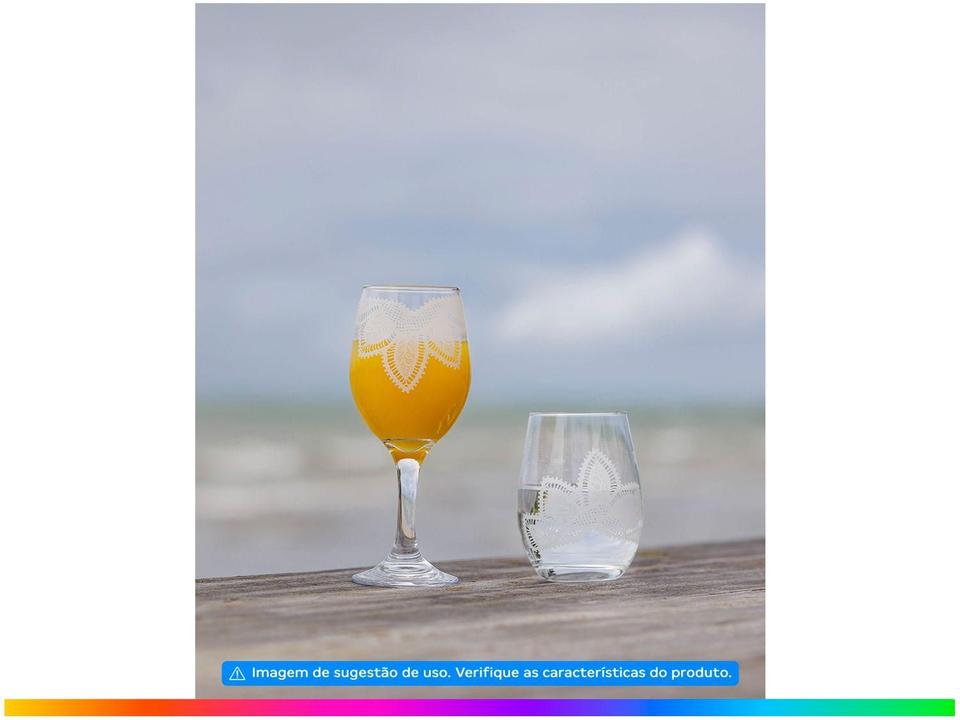 Jogo de Copos de Vidro Mandacaru Martha Medeiros 500ml 6 Peças - 5