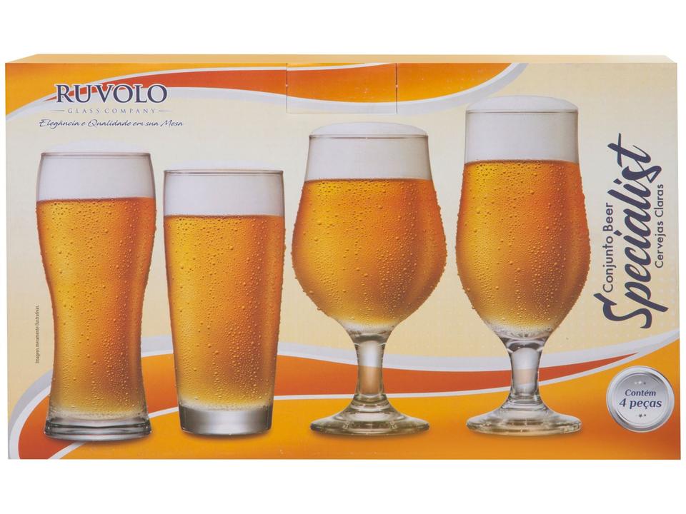 Jogo de Copos de Vidro para Cerveja 4 Peças - 9