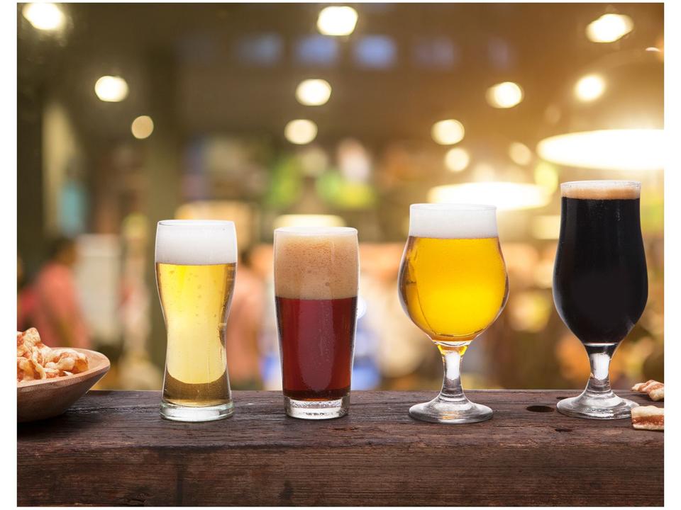 Jogo de Copos de Vidro para Cerveja 4 Peças - 1