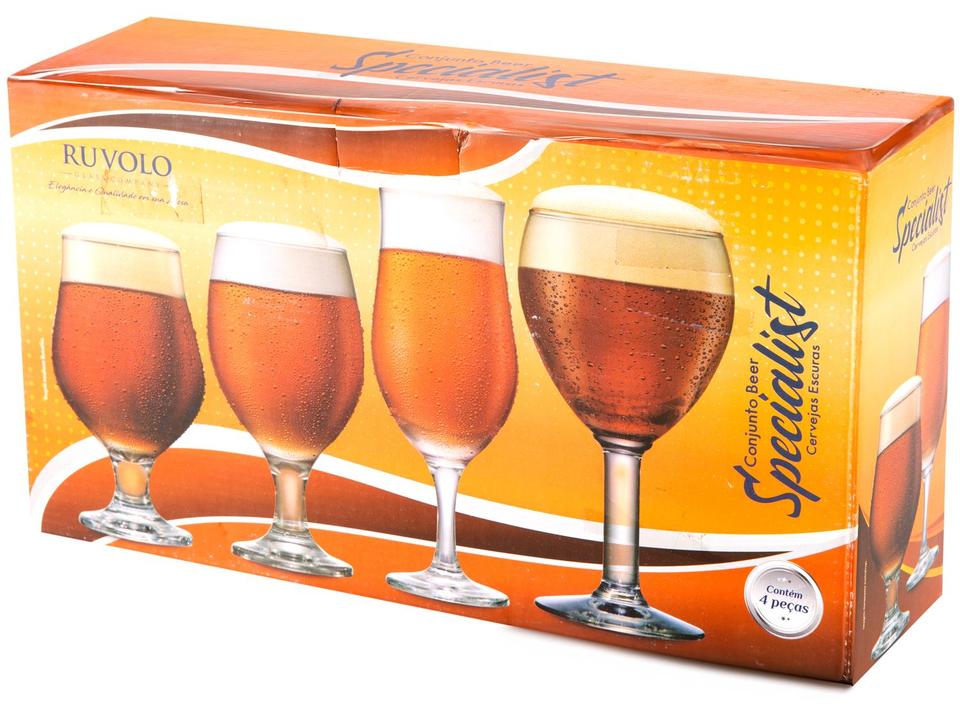 Jogo de Copos de Vidro para Cerveja 4 Peças - 9