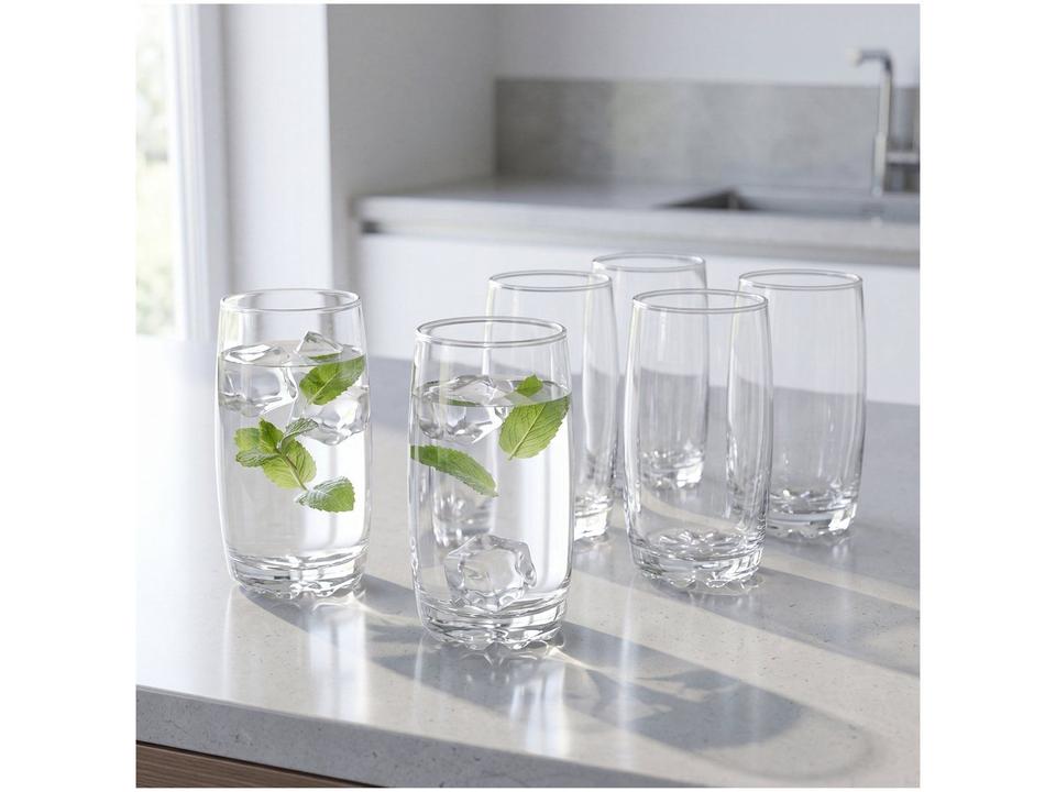Jogo de Copos de Vidro Transparente 360ml 6 Peças Haus Concept Luna - 3
