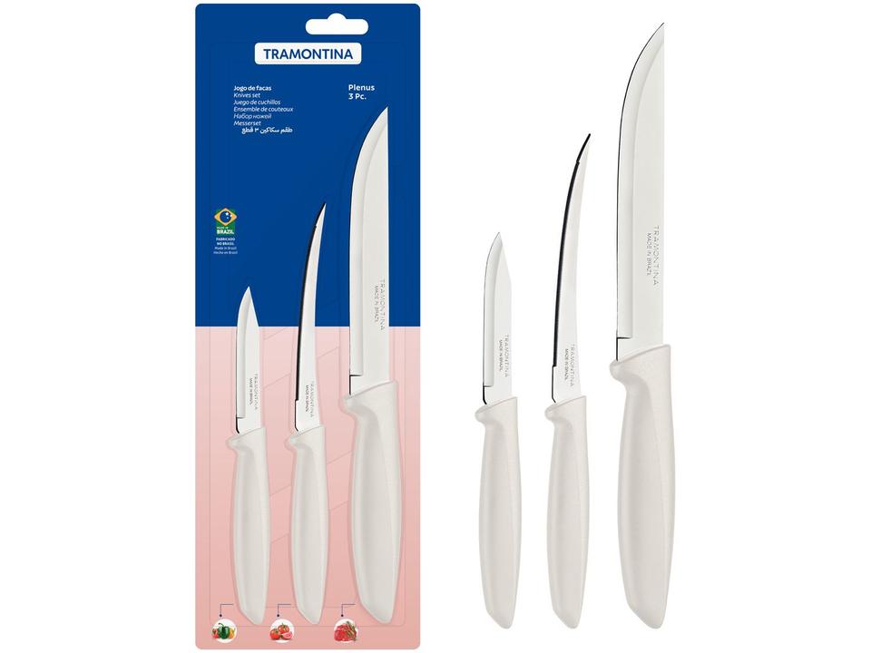 Jogo de Facas 3 Peças Tramontina Plenos 23498/313 - 4
