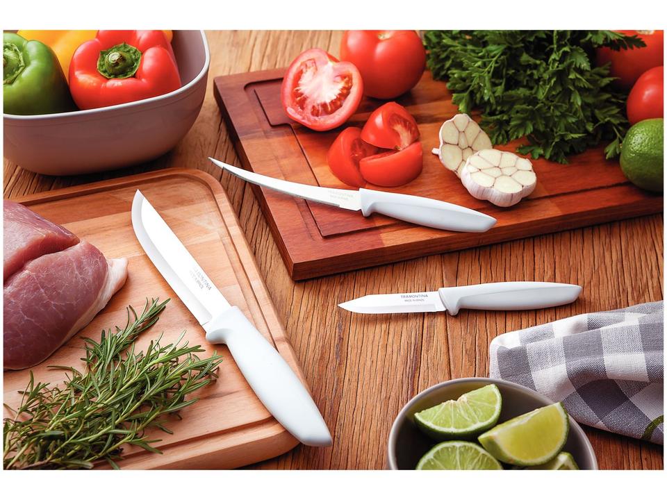 Jogo de Facas 3 Peças Tramontina Plenos 23498/313 - 1