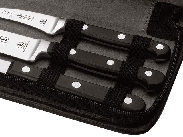 Jogo de Facas 6 Peças Tramontina Century 24099020 Preto - 4
