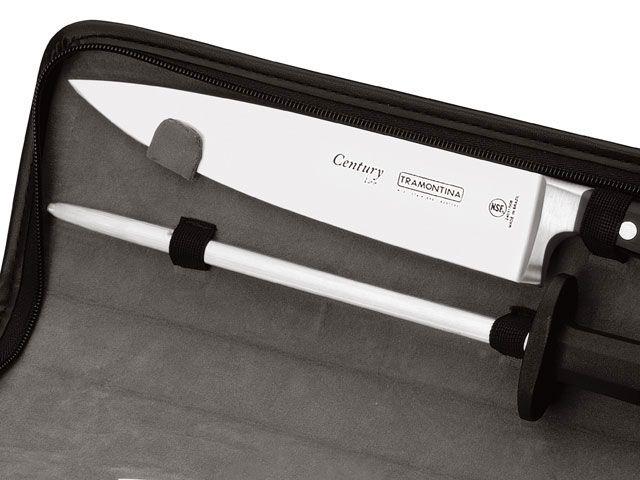 Jogo de Facas 6 Peças Tramontina Century 24099020 Preto - 1