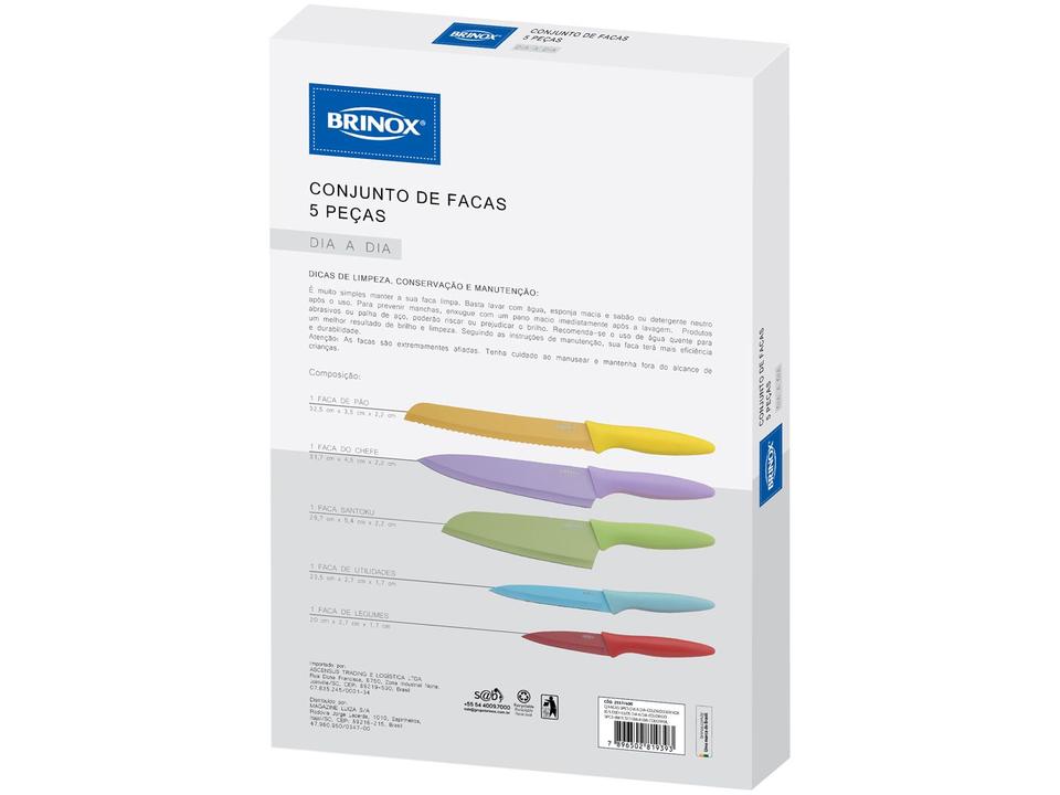 Jogo de Facas Brinox Inox 2557/400 5 Peças - 3