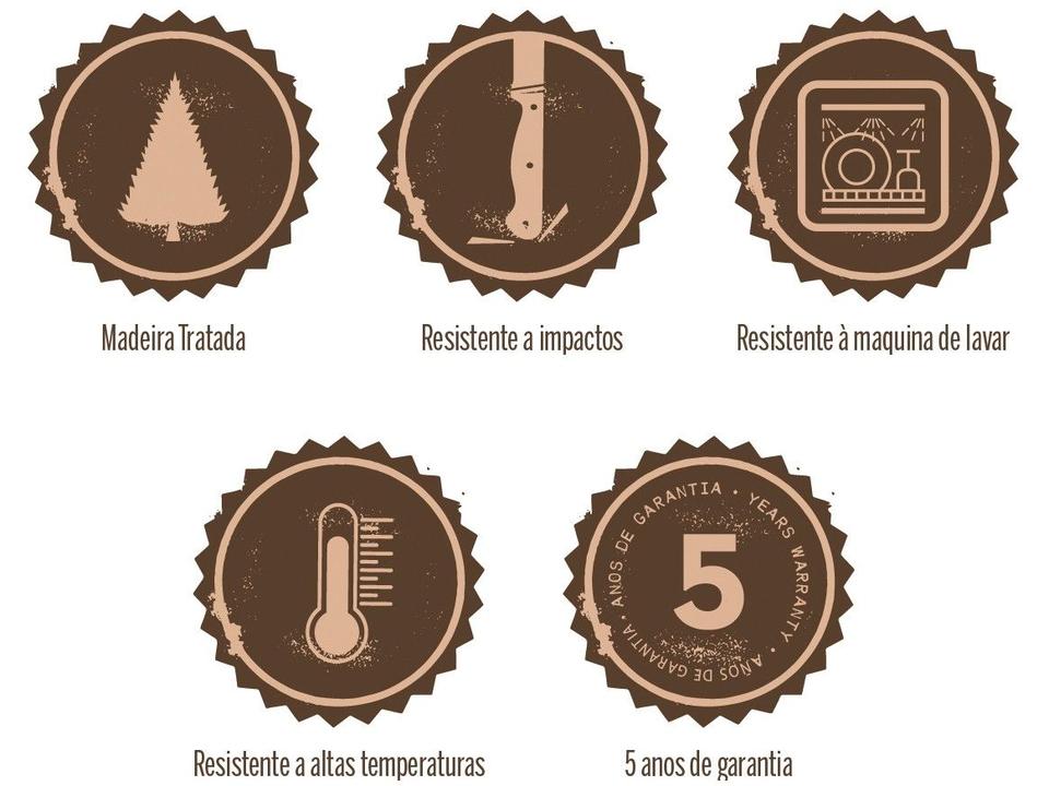 Jogo de Facas Churrasco Tramontina Inox Polywood - 3